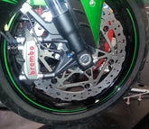 BrakeTech AXIS Race-Spec 320mm x 6mm Superbike Race Rotors (Pair) Ducati Scrambler 1100 2018-2025 - Part #BTR-D4